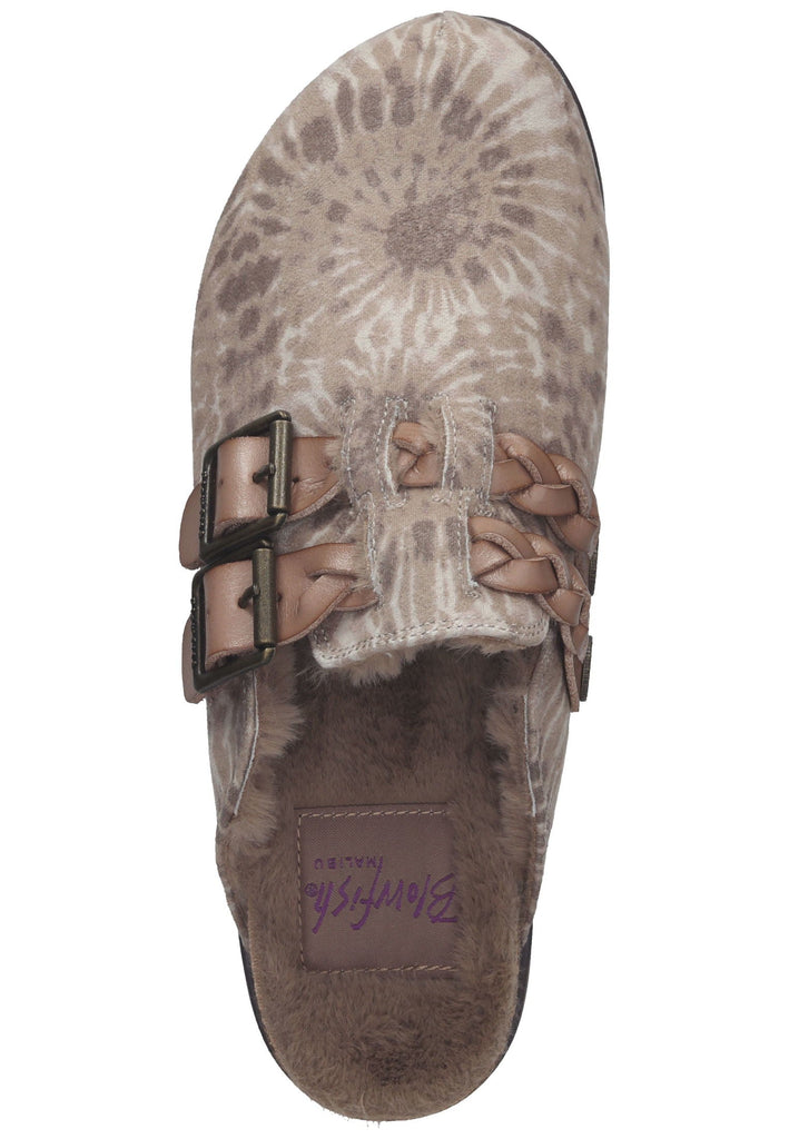 Blowfish Pantoletten Lederimitat Beige Warmfutter