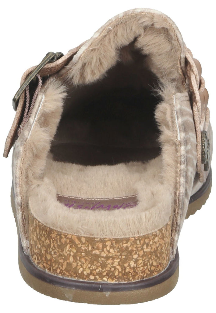 Blowfish Pantoletten Lederimitat Beige Warmfutter