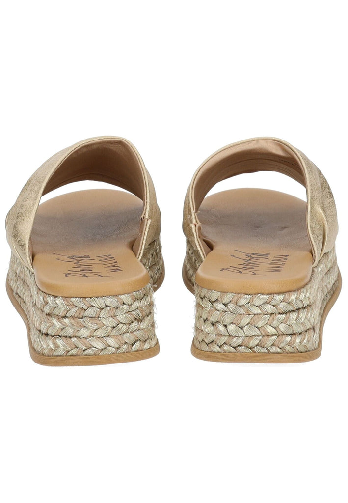 Blowfish Pantoletten Lederimitat Gold/Beige