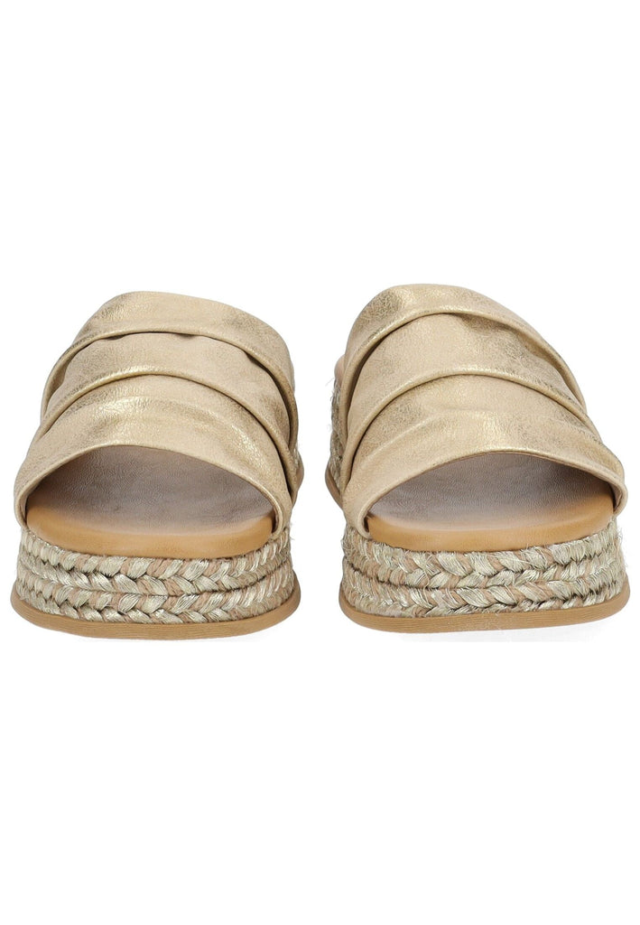 Blowfish Pantoletten Lederimitat Gold/Beige