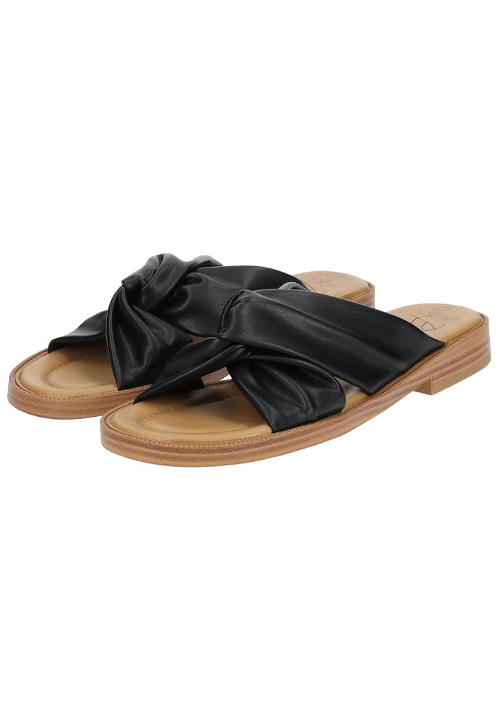 Blowfish Pantoletten Lederimitat Schwarz