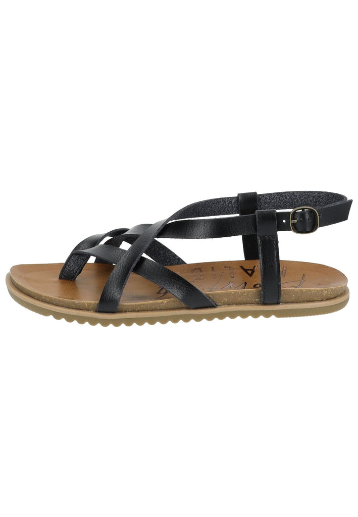 Sandalen Blowfish Zehensteg Lederimitat Schwarz