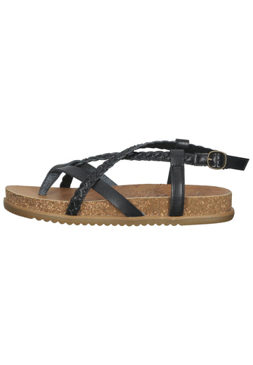 Sandalen Blowfish Zehensteg Lederimitat Schwarz