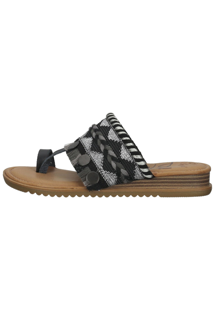 Sandalen Blowfish Zehensteg Lederimitat Schwarz