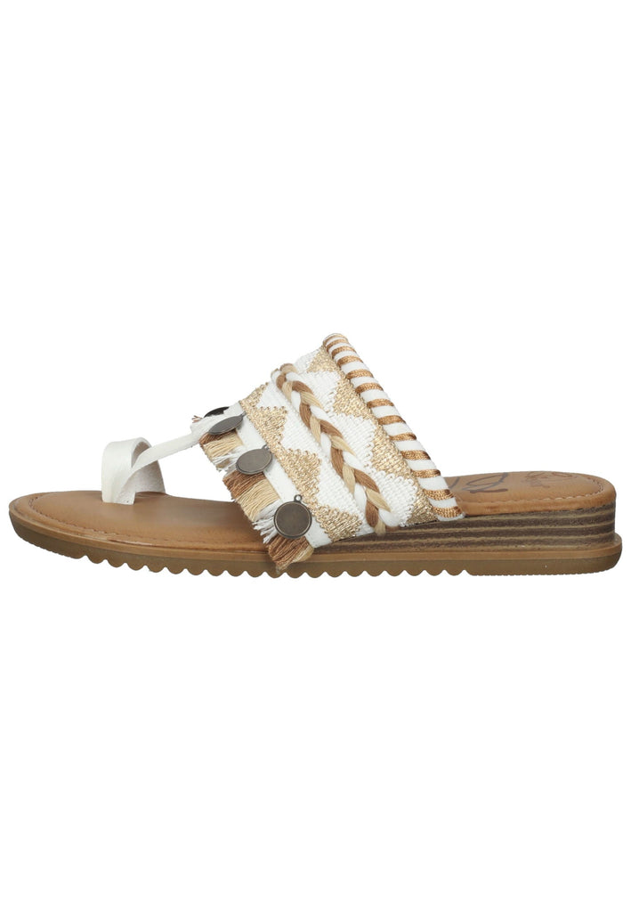 Sandalen Blowfish Zehensteg Lederimitat Weiß