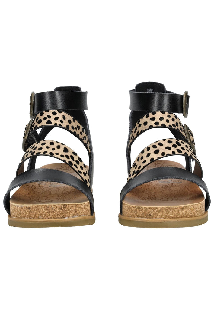Blowfish Sandalen Lederimitat Beige/Schwarz