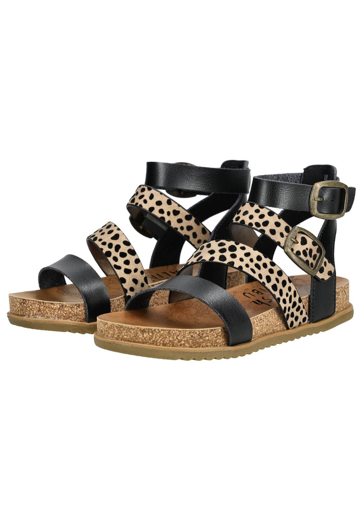 Blowfish Sandalen Lederimitat Beige/Schwarz