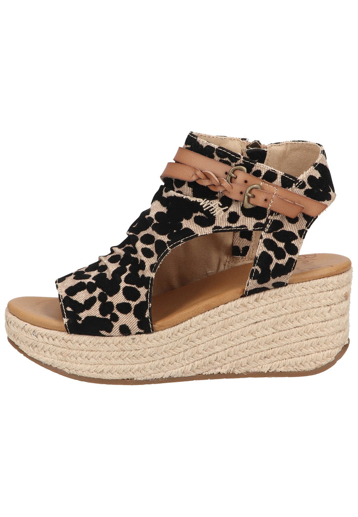 Blowfish Sandalen Lederimitat/Textil Beige/Schwarz