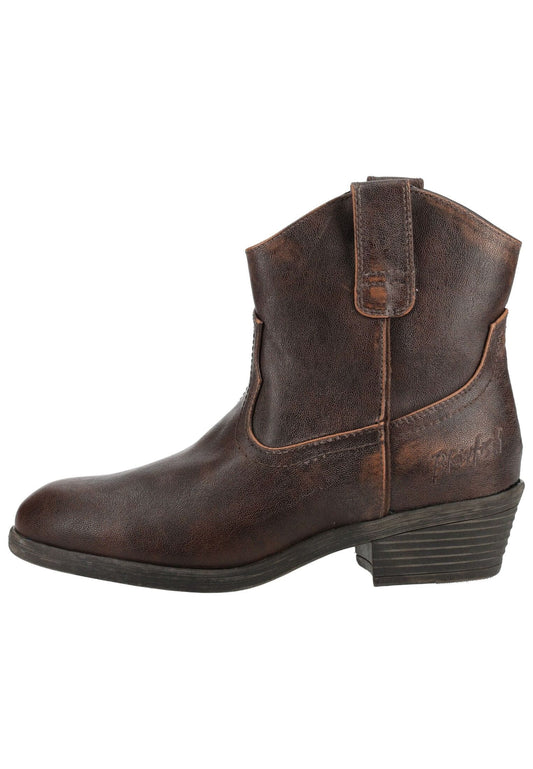 Blowfish Stiefelette Lederimitat Dunkelbraun