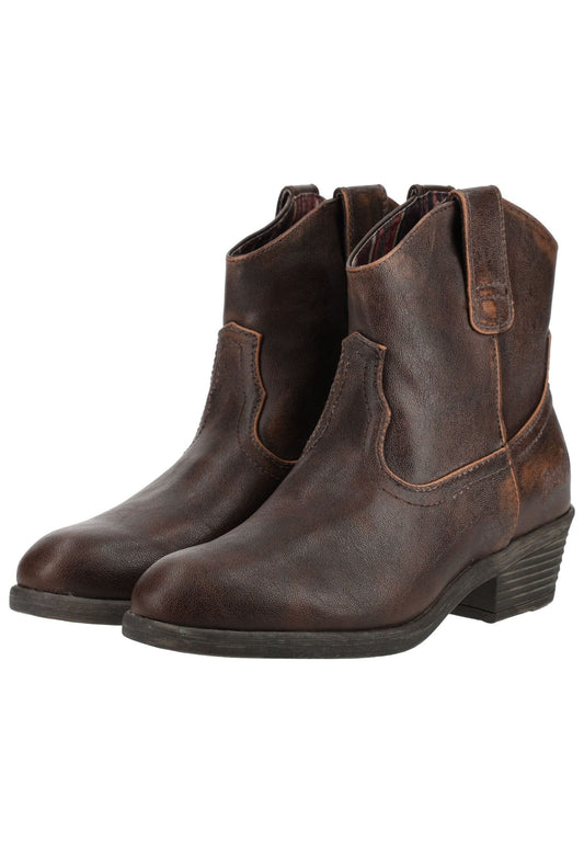 Blowfish Stiefelette Lederimitat Dunkelbraun