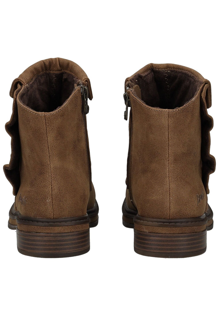 Blowfish Stiefelette Lederimitat Mittelbraun