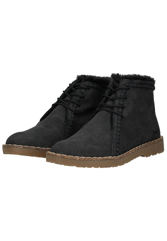 Blowfish Stiefelette Lederimitat Schwarz Warmfutter