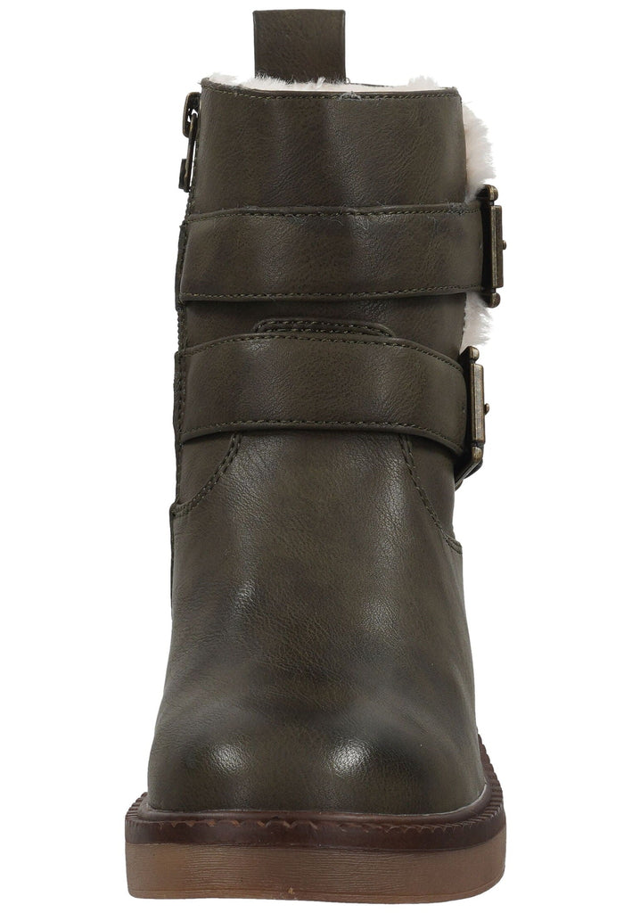 Blowfish Stiefelette Lederimitat/Textil Dunkelgrün Warmfutter