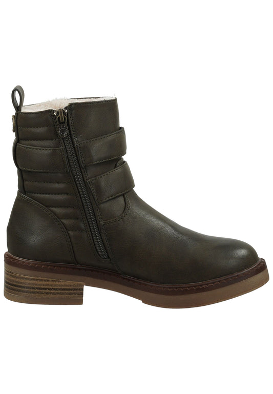 Blowfish Stiefelette Lederimitat/Textil Dunkelgrün Warmfutter