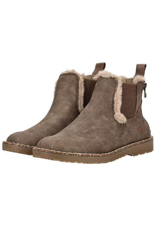 Blowfish Stiefelette Lederimitat/Textil Taupe