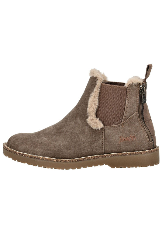 Blowfish Stiefelette Lederimitat/Textil Taupe
