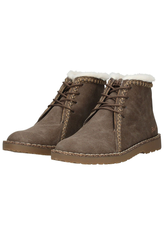 Blowfish Stiefelette Lederimitat/Textil Taupe Warmfutter