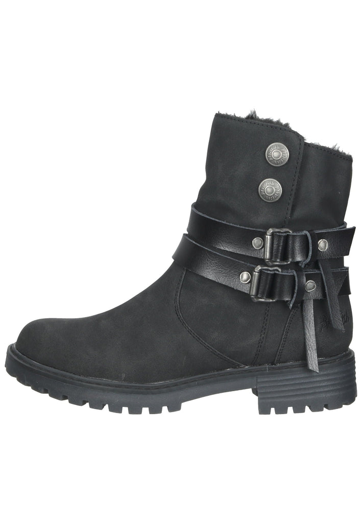 Stiefeletten Blowfish Stiefelette Lederimitat Schwarz Warmfutter