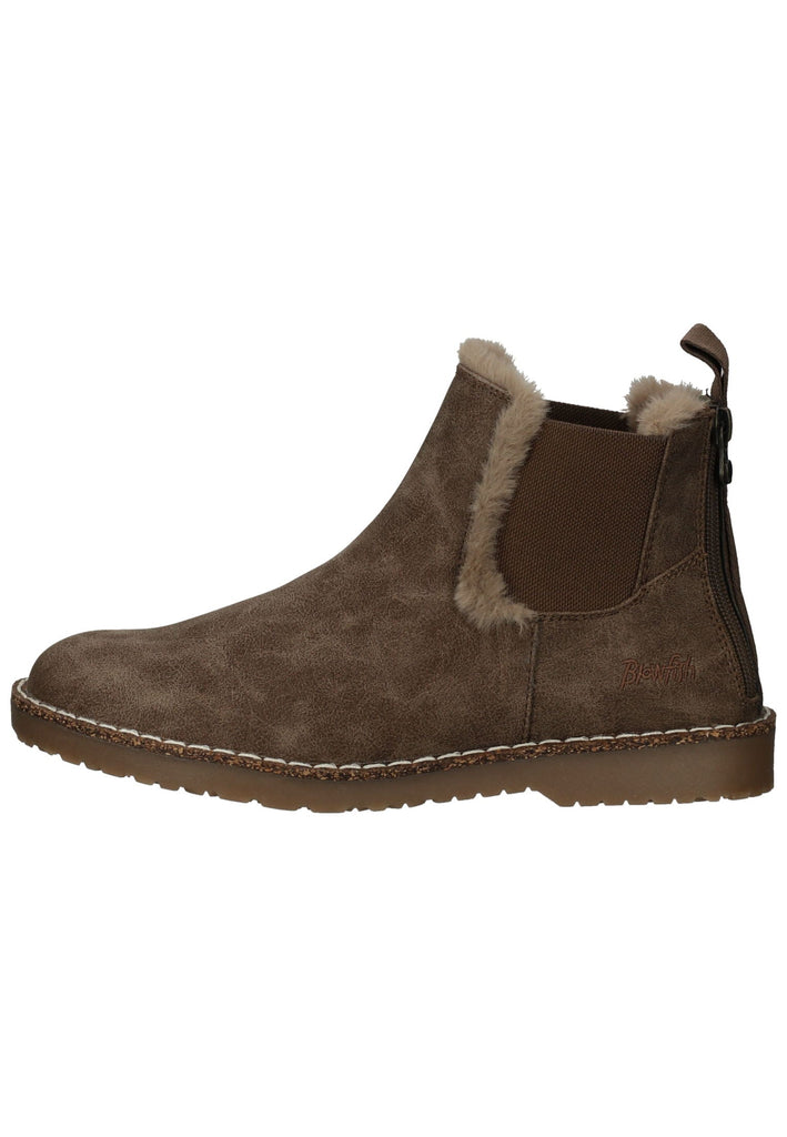 Stiefeletten Blowfish Stiefelette Lederimitat Taupe Warmfutter