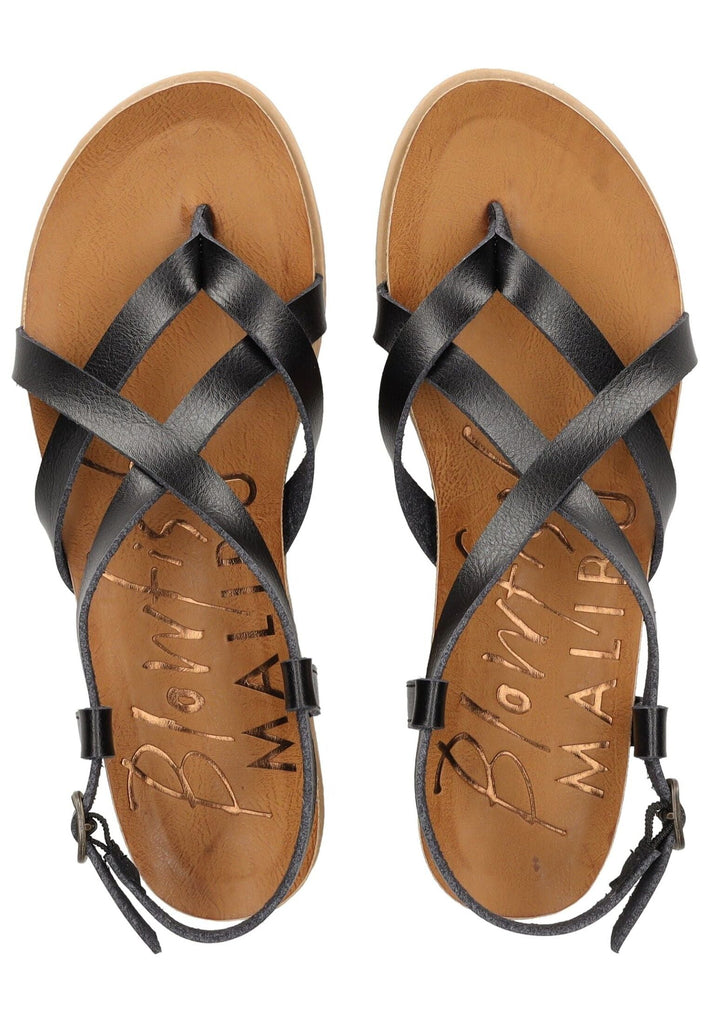 Blowfish Zehensteg Lederimitat Schwarz