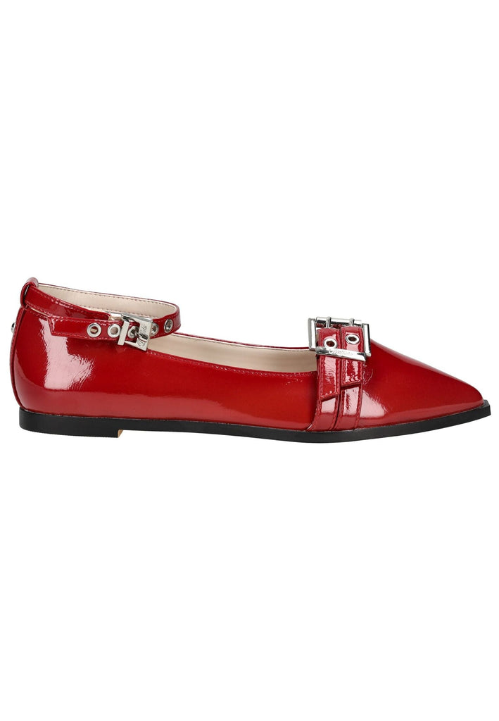 Buffalo Ballerinas Lederimitat Rot Lack