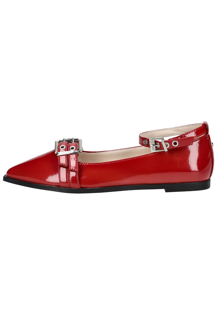 Buffalo Ballerinas Lederimitat Rot Lack