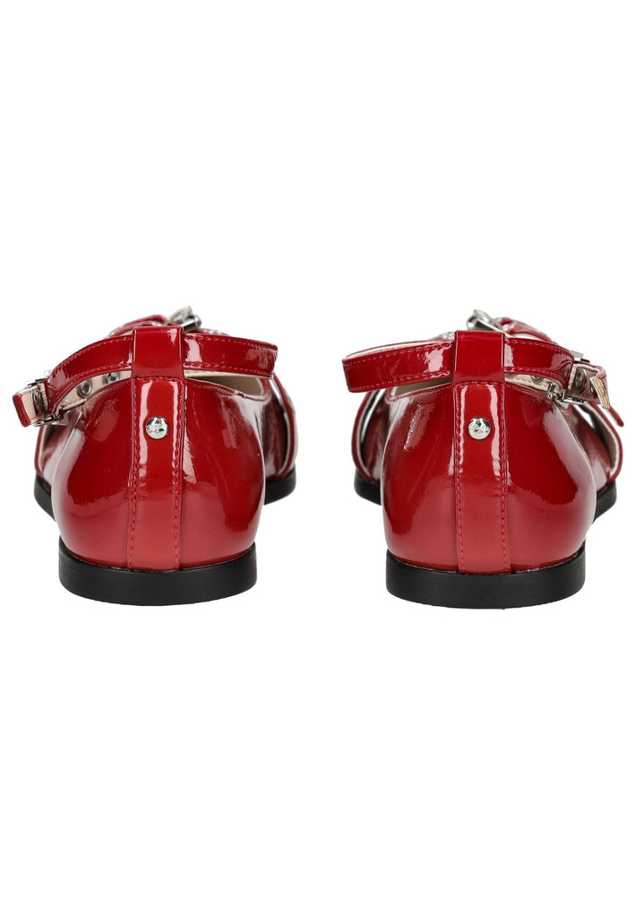 Buffalo Ballerinas Lederimitat Rot Lack