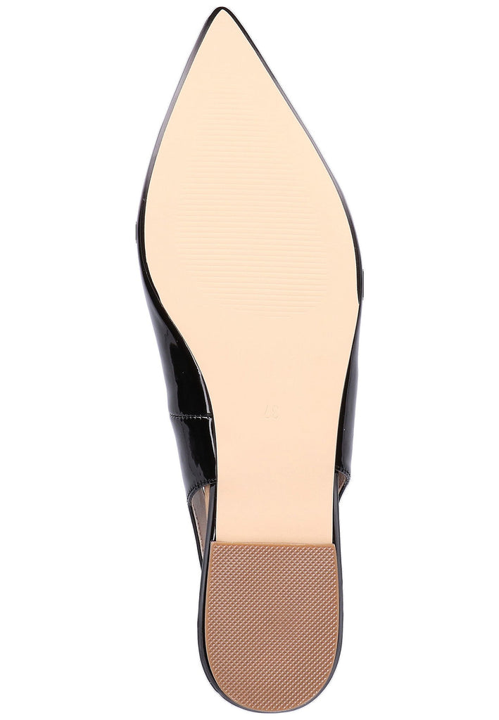 Buffalo Ballerinas Lederimitat Schwarz