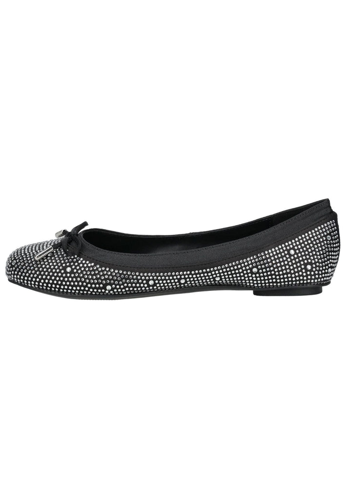 Buffalo Ballerinas Lederimitat/Textil Schwarz/Silber