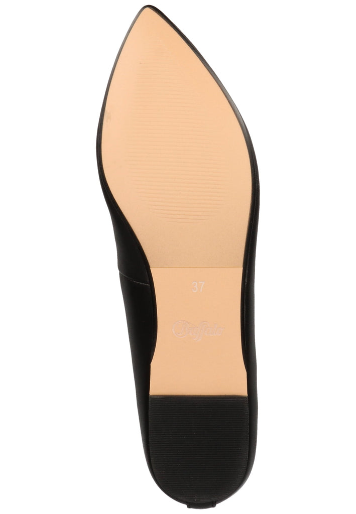 Buffalo Ballerinas Nappaleder Schwarz
