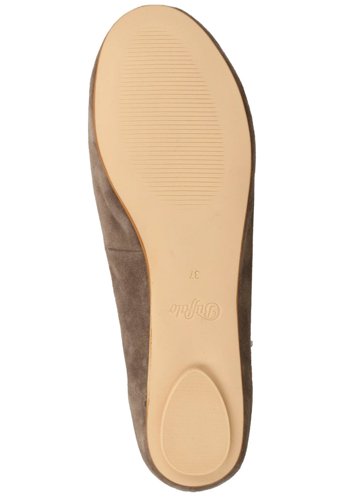 Buffalo Ballerinas Veloursleder Grau