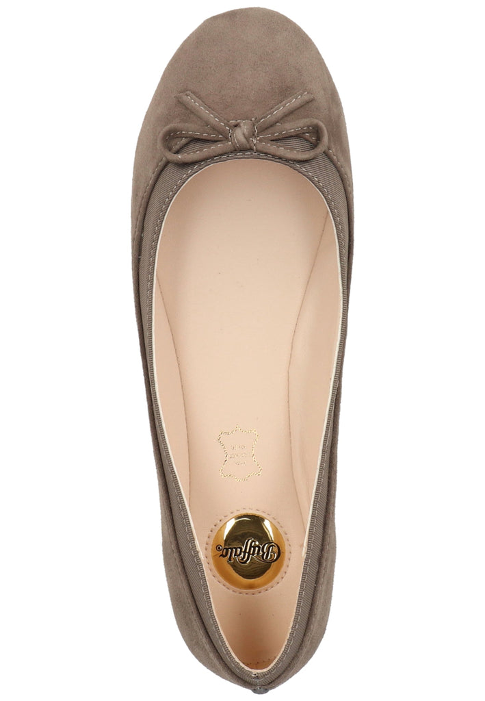 Buffalo Ballerinas Veloursleder Grau