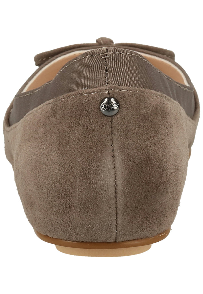 Buffalo Ballerinas Veloursleder Grau