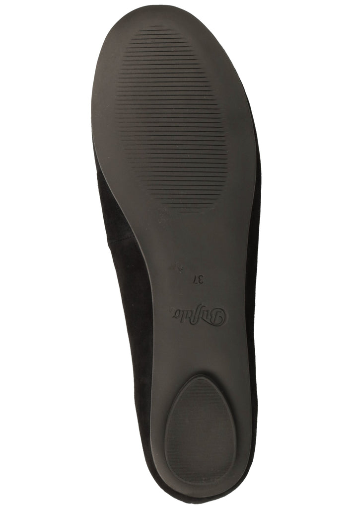 Buffalo Ballerinas Veloursleder Schwarz