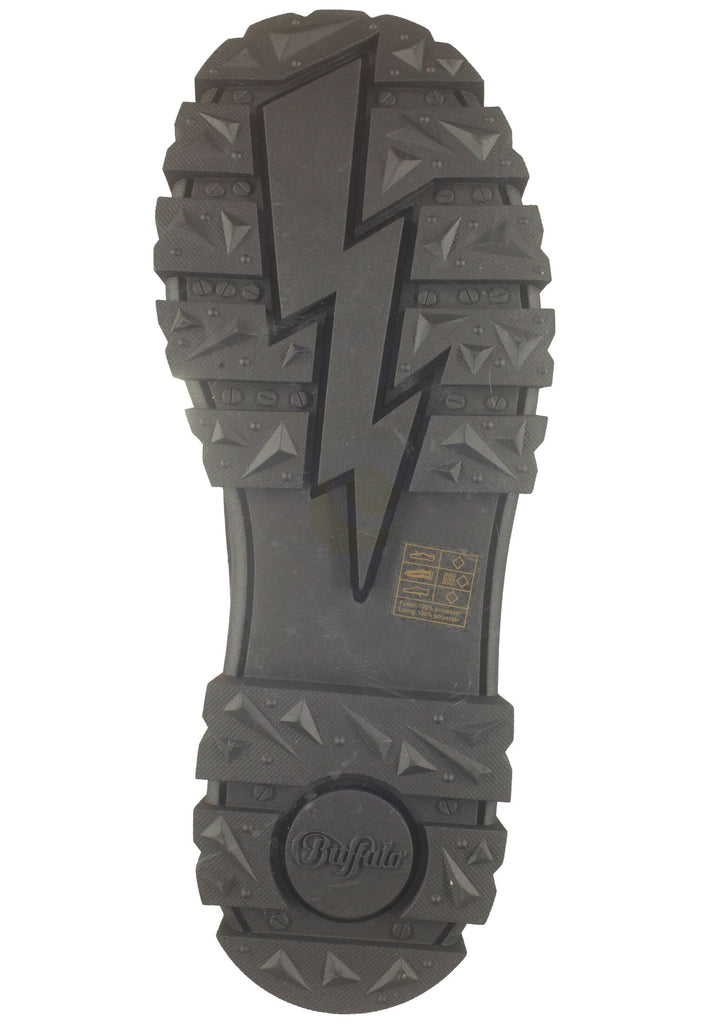 Buffalo Halbschuhe Lederimitat Schwarz