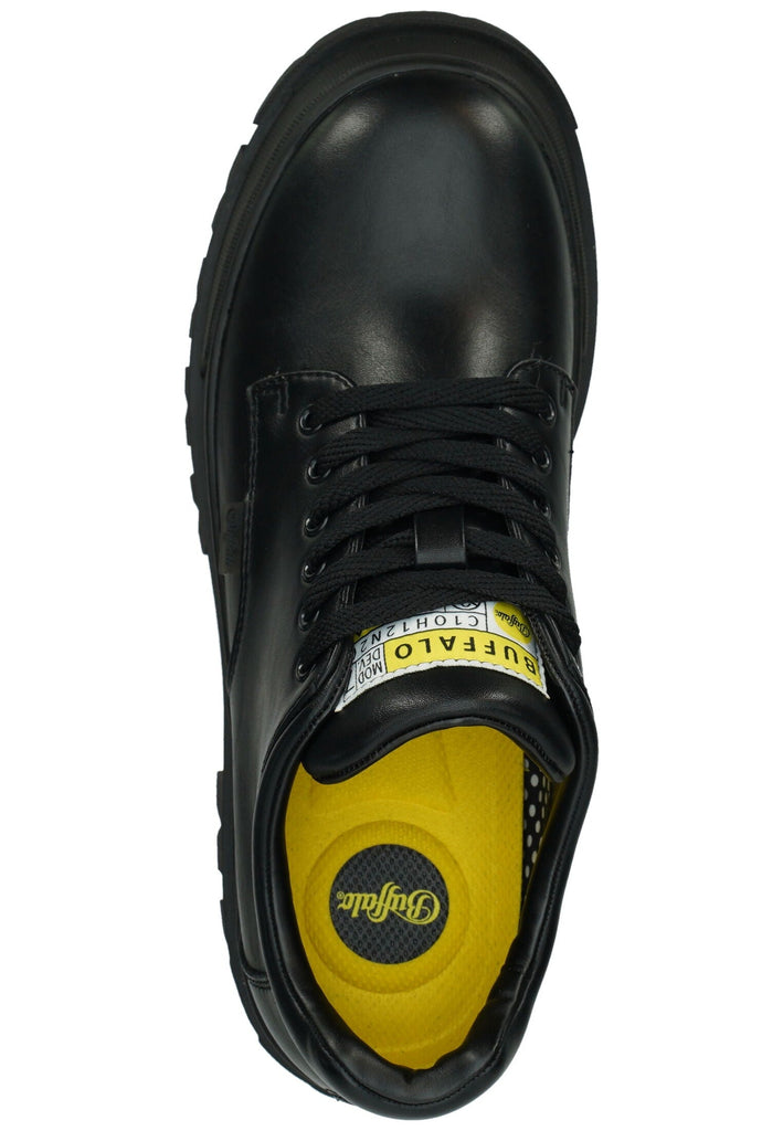 Buffalo Halbschuhe Lederimitat Schwarz
