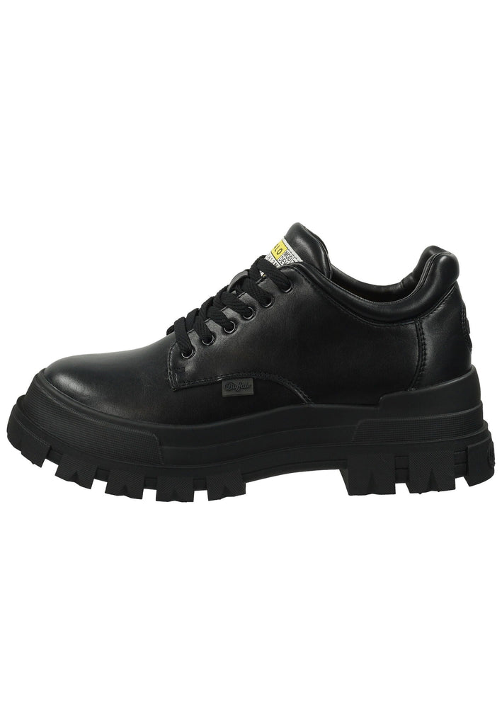 Buffalo Halbschuhe Lederimitat Schwarz