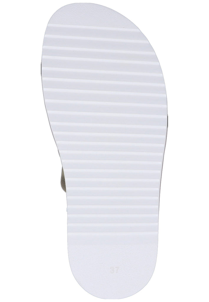 Buffalo Pantoletten Lederimitat Khaki