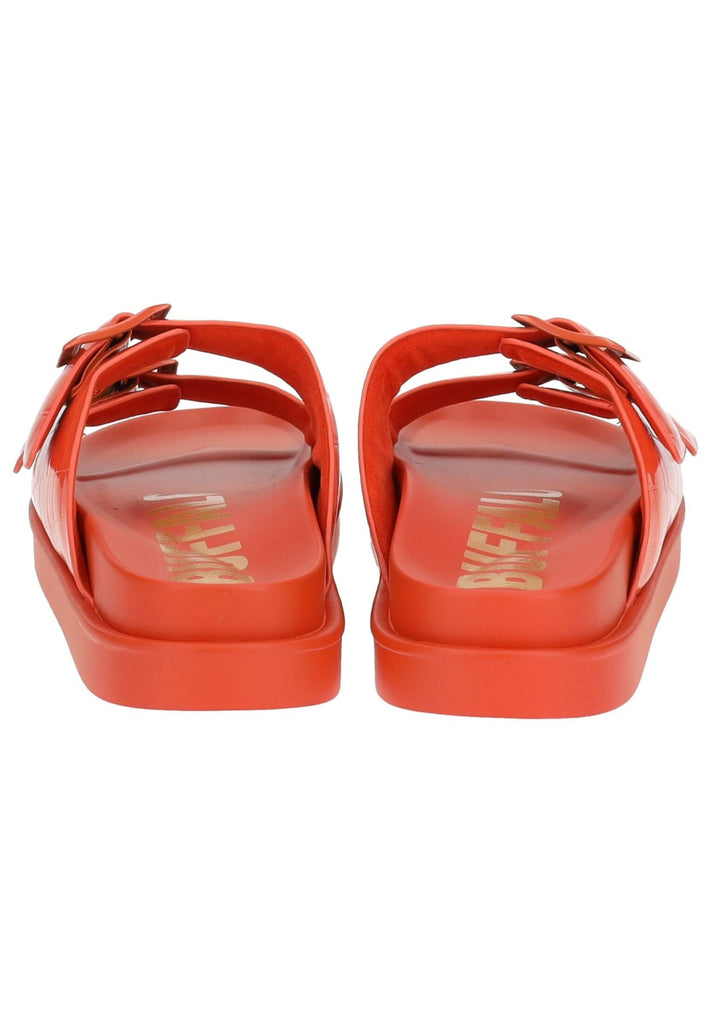 Buffalo Pantoletten Lederimitat Orange