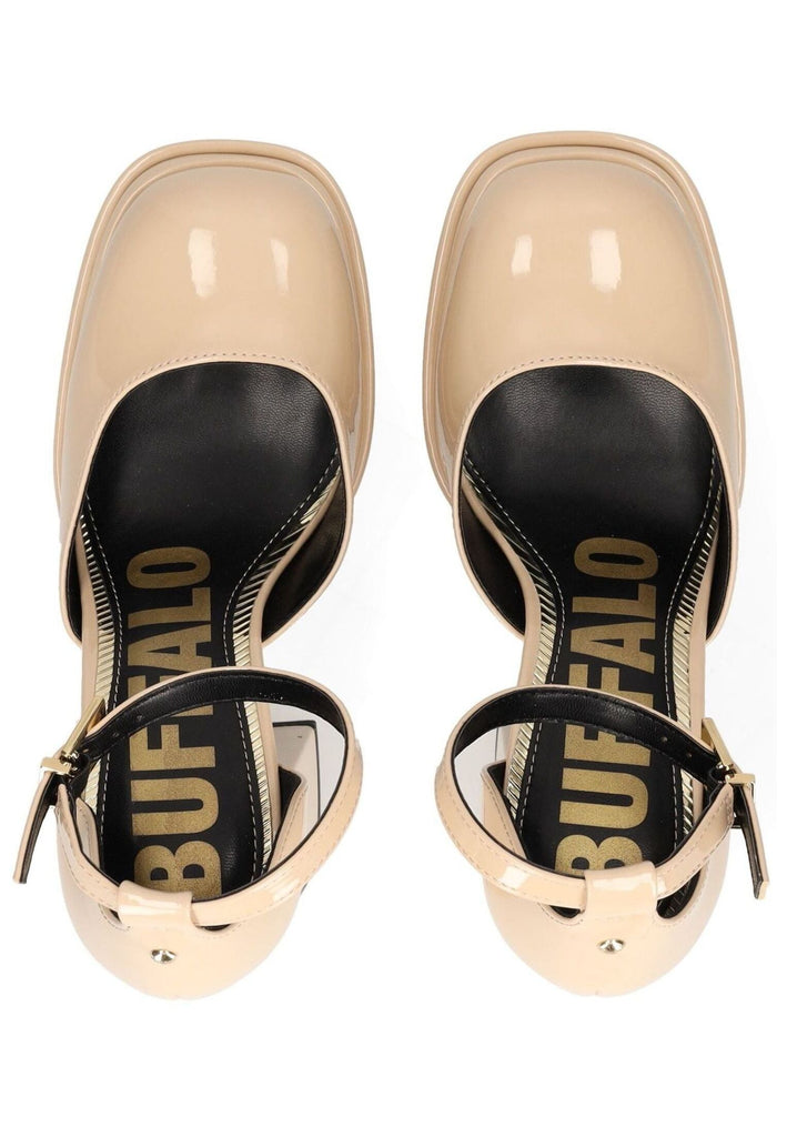 Buffalo Pumps Lederimitat Cream