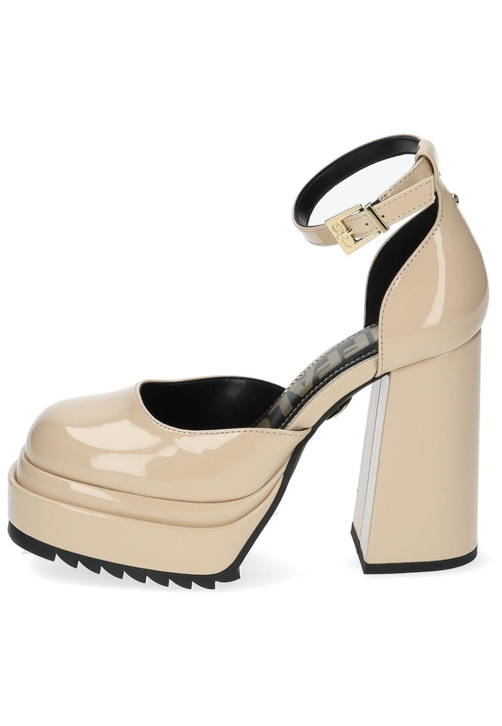 Buffalo Pumps Lederimitat Cream