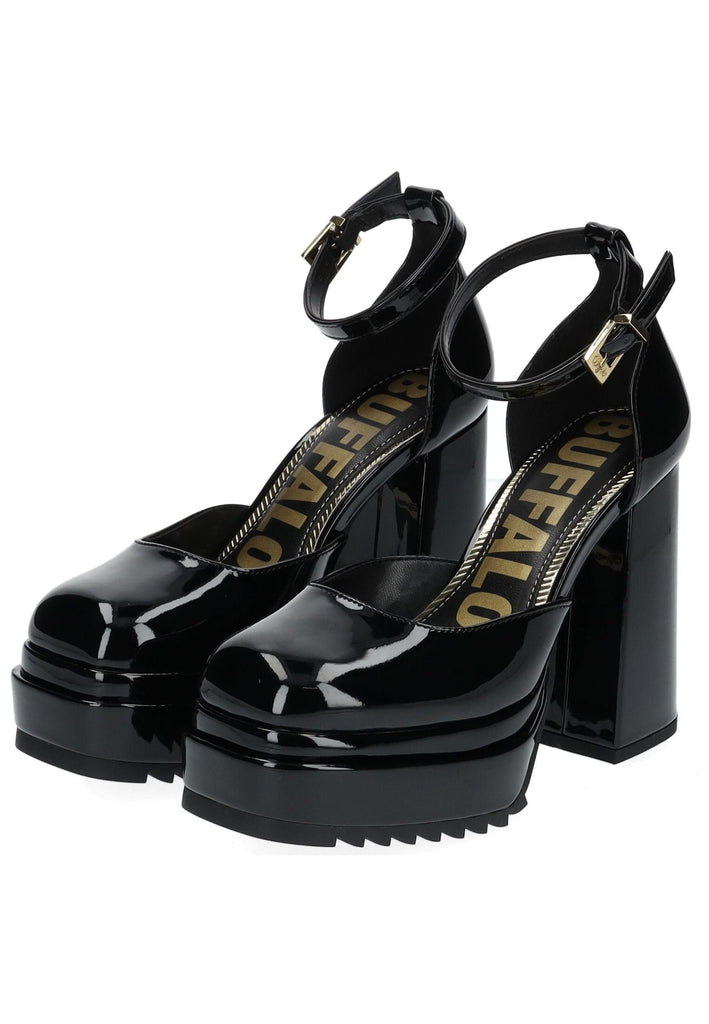 Buffalo Pumps Lederimitat Schwarz