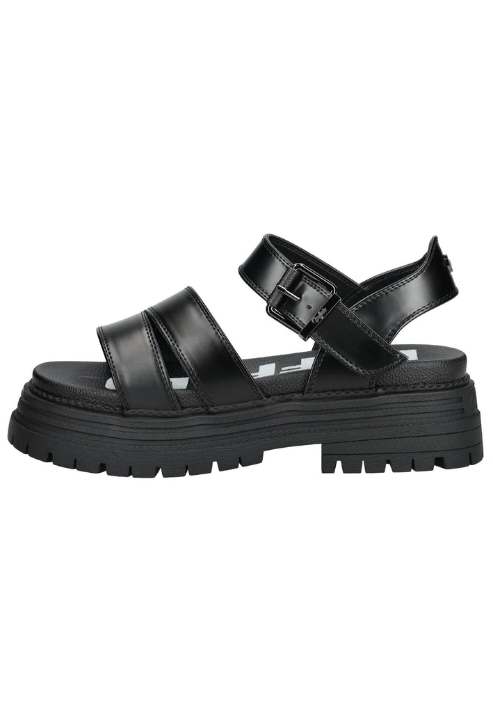 Sandalen Buffalo Sandalen Lederimitat Schwarz