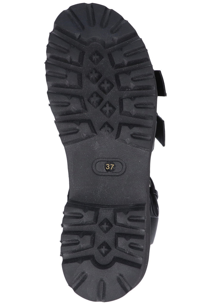 Buffalo Sandalen Leder Schwarz