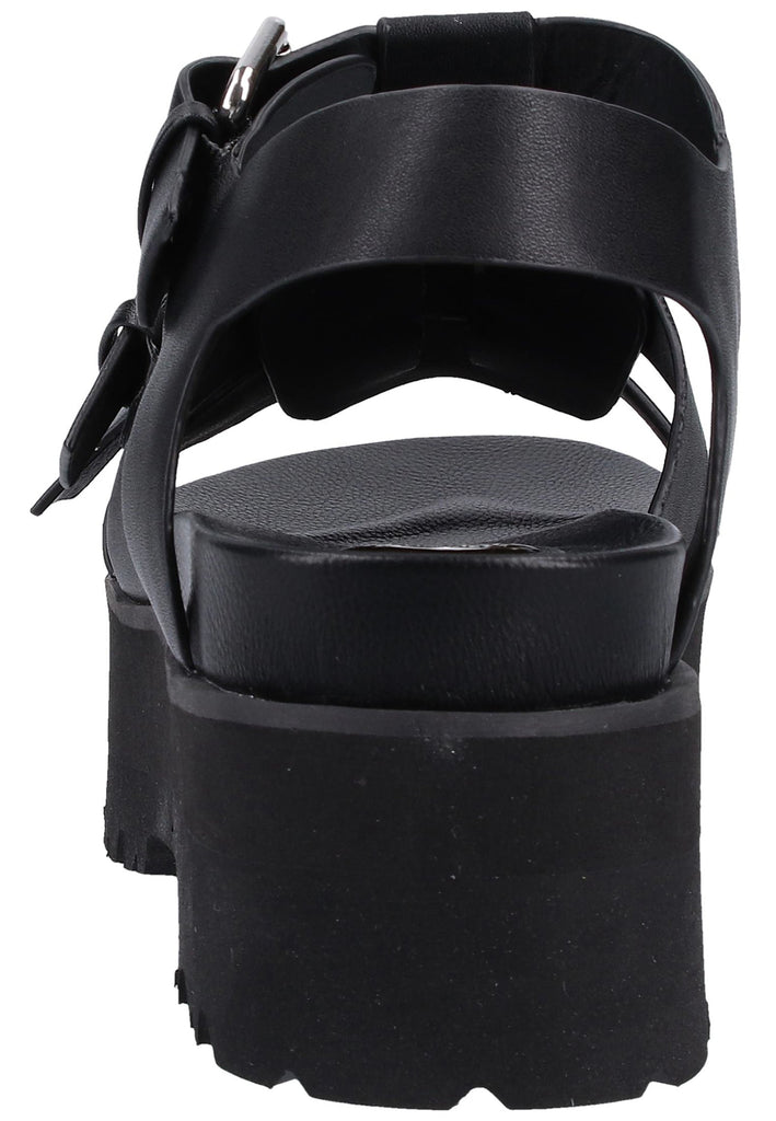 Buffalo Sandalen Leder Schwarz