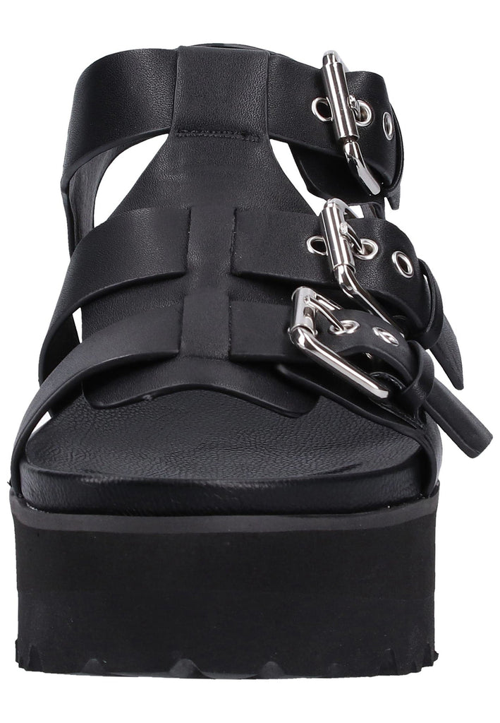 Buffalo Sandalen Leder Schwarz