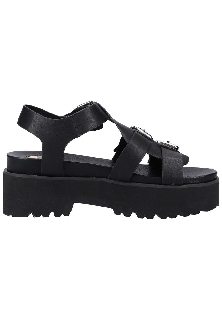 Buffalo Sandalen Leder Schwarz