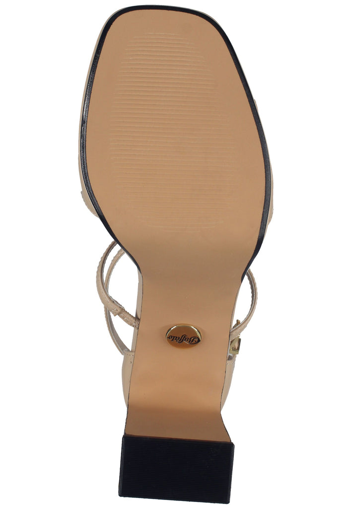 Buffalo Sandalen Lederimitat Beige