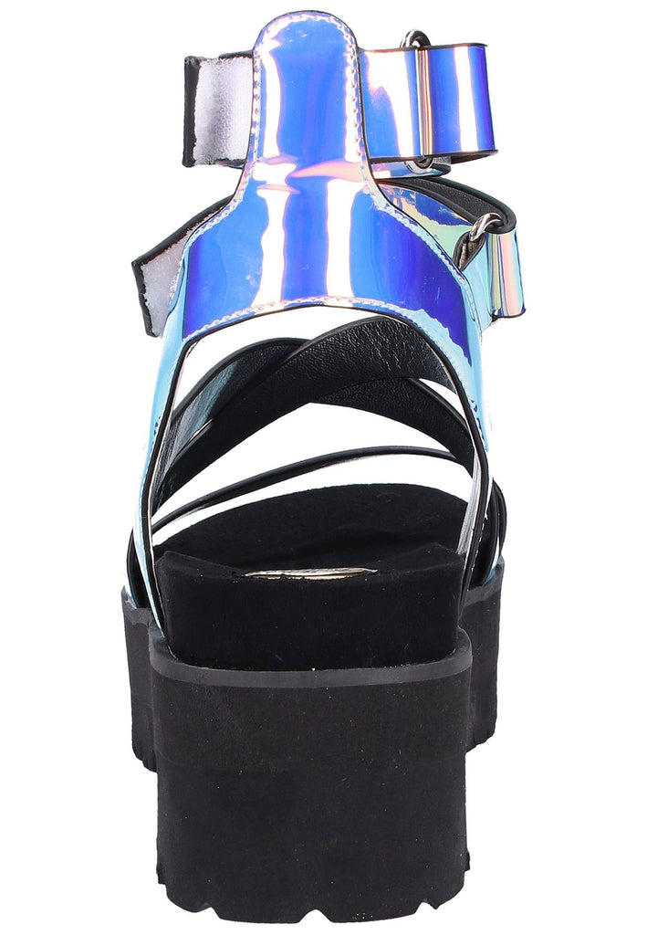 Buffalo Sandalen Lederimitat Rainbow