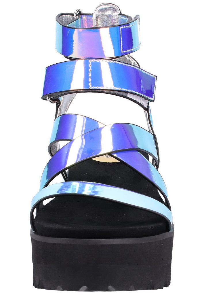 Buffalo Sandalen Lederimitat Rainbow